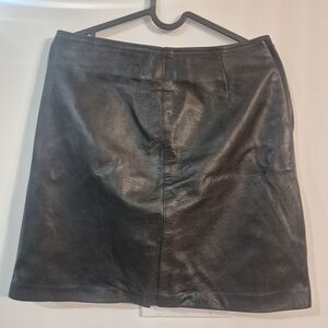 Black Leather Skirt